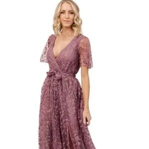 Marseille embossed maxi dress